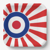Roundel Target Mod JAPAN Zielmotorroller Pappteller (Vorderseite)