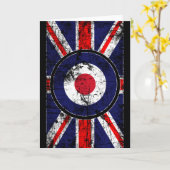 Roundel Target Mod UK Ziel Union Jack Karte (Gelbe Blume)