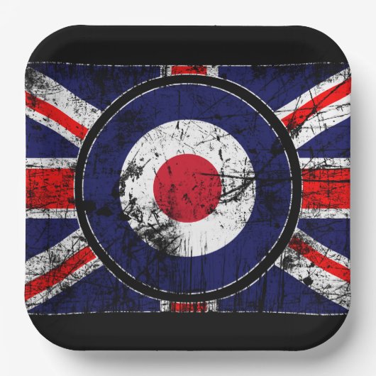 Roundel Target Mod UK Ziel Union Jack Pappteller (Vorderseite)