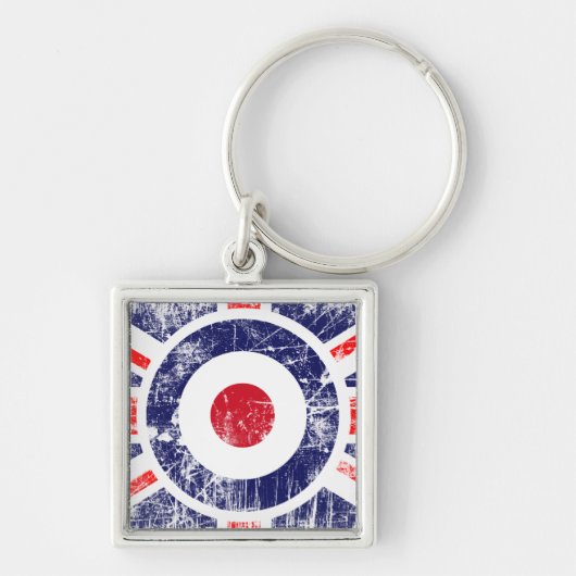 Roundel Target Mod UK Ziel Union Jack Schlüsselanhänger (Vorne)