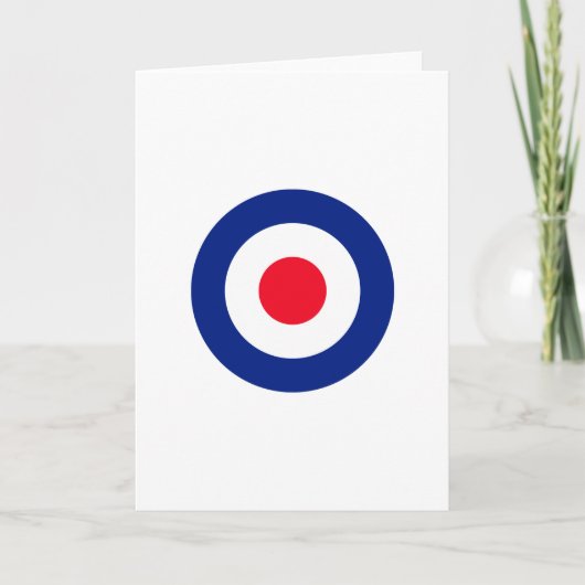 Roundel Target Symbol Graphic Feiertagskarte (Vorderseite)