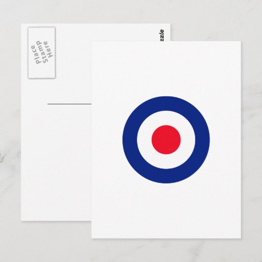 Roundel Target Symbol Graphic Postkarte (Vorne/Hinten)