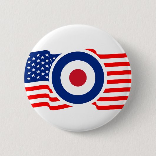 Roundel USA Target Graphic Button (Vorderseite)