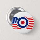 Roundel USA Target Graphic Button (Vorne & Hinten)