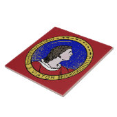 Roundel von St Viator von Lyon, Katechist (LD 01) Fliese (Seite)