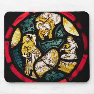 Roundel, welches die Ankündigung zu den Schäfern Mousepad