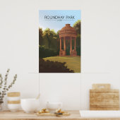 Roundhay Park Leeds Reiseplakat Poster (Küche)
