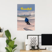 Roundhill Neuseeland Skigebiet Poster (Heimbüro)