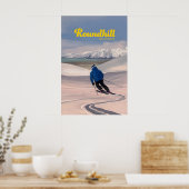 Roundhill Neuseeland Skigebiet Poster (Küche)