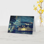 "Rounding a Bend" auf dem Mississippi: Leere Karte (Gelbe Blume)