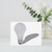 RoundLightbulb062210Schatten Postkarte (Stehend Vorderseite)