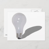 RoundLightbulb062210Schatten Postkarte (Vorne/Hinten)