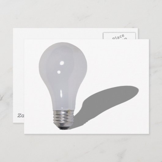 RoundLightbulb062210Schatten Postkarte (Vorne/Hinten)