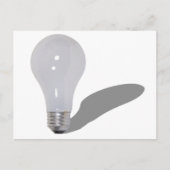 RoundLightbulb062210Schatten Postkarte (Vorderseite)