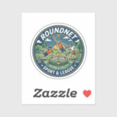 Roundnet-Sport Aufkleber (Blatt)