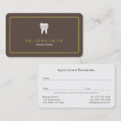 Roundrahmen Braun Zelt Zahnerstellung Terminkarte (Vorne/Hinten)