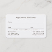 Roundrahmen Braun Zelt Zahnerstellung Terminkarte (Rückseite)