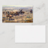 Roundup 1913 - Charles Marion Russell Visitenkarte (Vorne/Hinten)