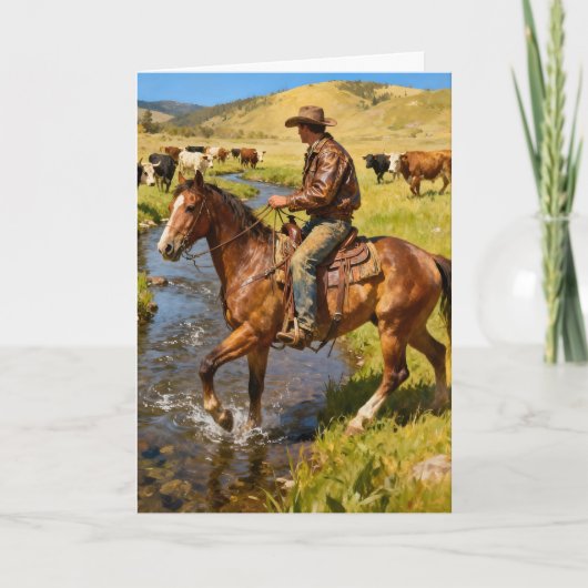 Roundup Birthday Karte (Vorderseite)