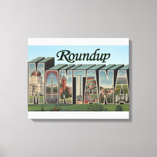 Roundup, Montana Leinwanddruck (Vorderseite)