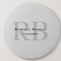 Roundweiß-graue Monogram-Manager