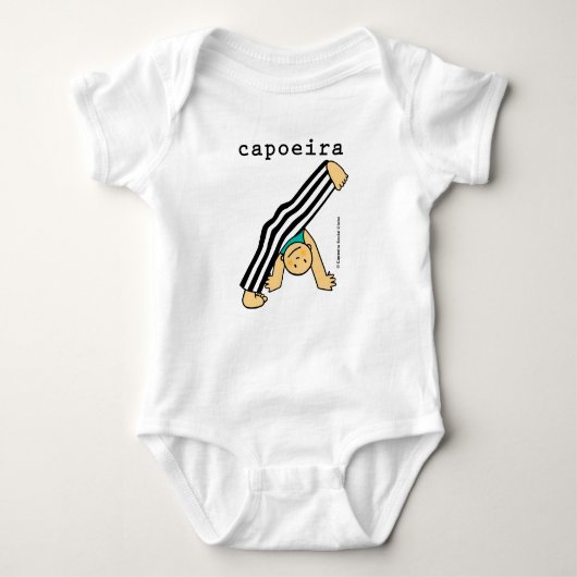 Roupa de bebê com desenho de de Capoeira Baby Strampler (Vorderseite)