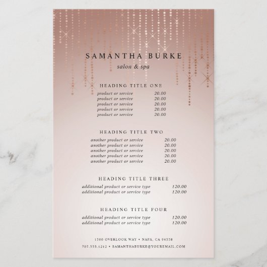 Roush Rain Pricing & Services Flyer (Vorne)