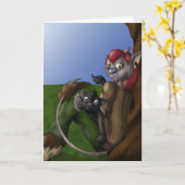 Rousoe u. Kenji Grußkarte Karte (Gelbe Blume)