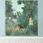 Rousseau Äquatoriale Dschungelmalerei Leinwanddruck (Insitu (Holzboden))