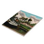 Rousseau - Das Waschboot, beliebtes Gemälde Fliese (Seite)