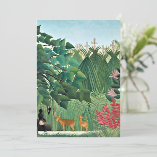 Rousseau - Der Wasserfall Karte (Stehend Vorderseite)