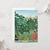 Rousseau - Der Wasserfall Karte (Vorderseite/Rückseite Beispiel)