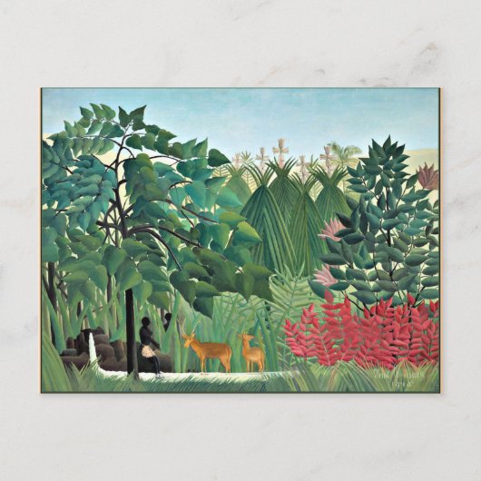 Rousseau - Der Wasserfall Postkarte (Vorderseite)