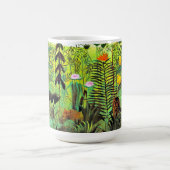 Rousseau - Exotische Landschaft mit Löwen und Löwe Kaffeetasse (Mittel)