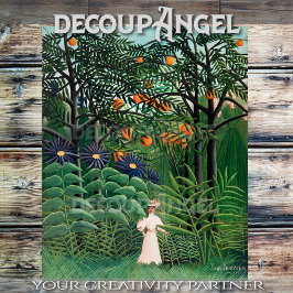 Rousseau - Frauen, die in einem exotischen Walddek Seidenpapier