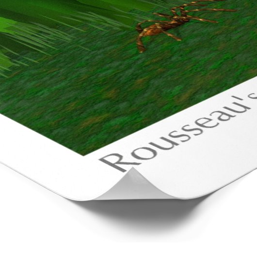 Rousseau-Garten Poster (Ecke)