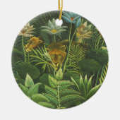 Rousseau Jungle Tropical Lion Kunstdruckerei Keramik Ornament (Vorne)