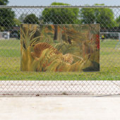 Rousseau Jungle Tropical Tiger Art Banner (Insitu)