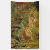 Rousseau Jungle Tropical Tiger Art Banner (Vertikal)