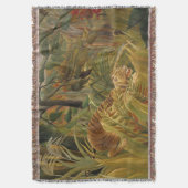 Rousseau Jungle Tropical Tiger Art Decke (Vorderseite Vertikal)