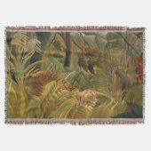 Rousseau Jungle Tropical Tiger Art Decke (Vorderseite)