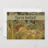Rousseau Jungle Tropical Tiger Art Einladung (Vorderseite)