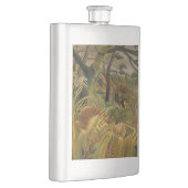 Rousseau Jungle Tropical Tiger Art Flachmann (Rechts)