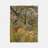 Rousseau Jungle Tropical Tiger Art Fleecedecke (Vorderseite)