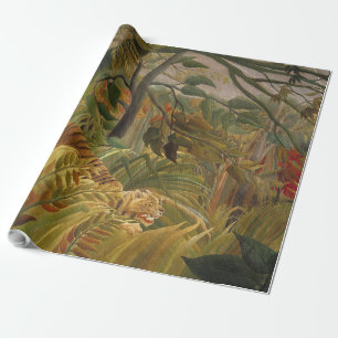 Rousseau Jungle Tropical Tiger Art Geschenkpapier