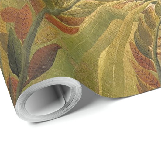 Rousseau Jungle Tropical Tiger Art Geschenkpapier (Rolleneckpunkt)