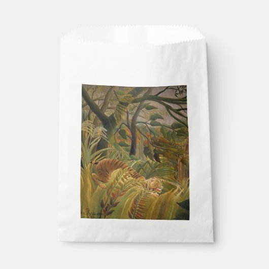 Rousseau Jungle Tropical Tiger Art Geschenktütchen (Vorderseite)