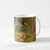 Rousseau Jungle Tropical Tiger Art Kaffeetasse (VorderseiteRechts)