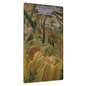 Rousseau Jungle Tropical Tiger Art Klemmbrett (Rechts)