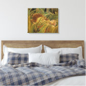 Rousseau Jungle Tropical Tiger Art Leinwanddruck (Insitu (Schlafzimmer))
